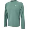 Woven Sports Long Sleeve Breathable T-Shirt Men Tops Teal 527242-30