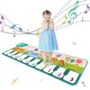 Coolplay 110x36cm Musical Piano Mat for Kids Toddlers Floor Keyboard Dance Mat with 8 Animal Sounds Baby Mat Educational Toys WBL