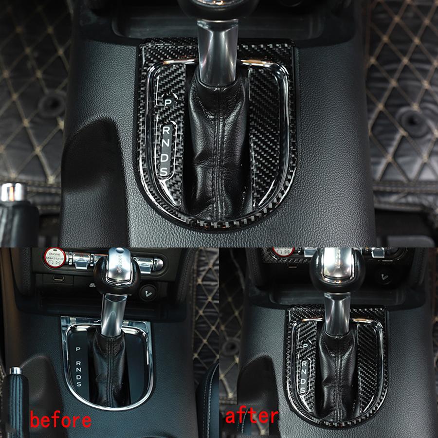 Декоративная накладка на панель переключения передач в стиле карбонового волокна, подходит для Ford Mustang 2015-2019
