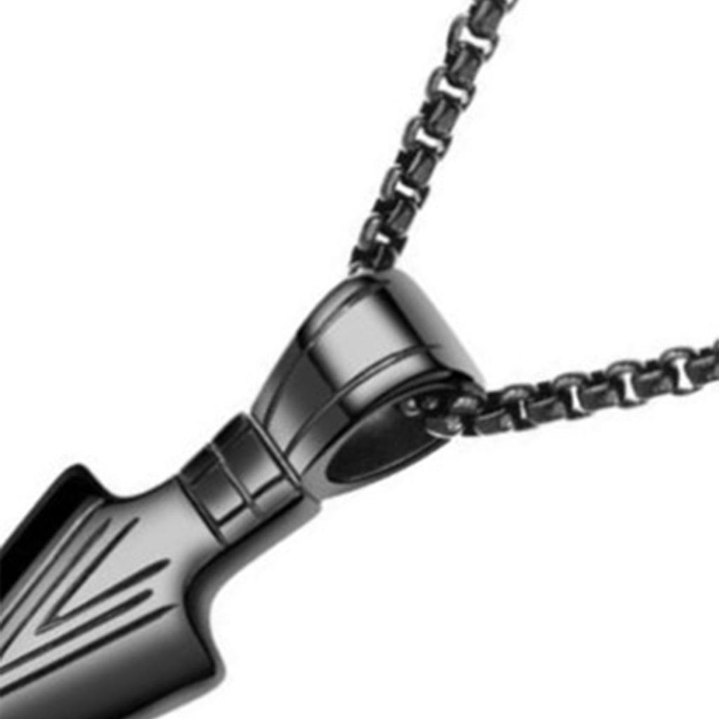 Cool Arrowhead Pendant Stainless Steel Necklace 60cm Chain Vintage Style for Men Boys Teens