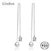 Lindon Fashion Copper Earrings with Freshwater Square Shape Emeral Gemstone Drop Earring for Women Wedding Jewelry