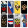 Russia Russian Flags Emblem Phone Case For Xiaomi Mi POCO X3 NFC GT M4 M3 12 11T 10T Pro A3 11 Lite NE 5G 12X 11i F3 Black Cover