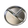 Anti - Fall Stainless - Steel Divided Plates, Anti - Deformation Bowls, Simple Divided Plates, Which Are Convenient, Concise and