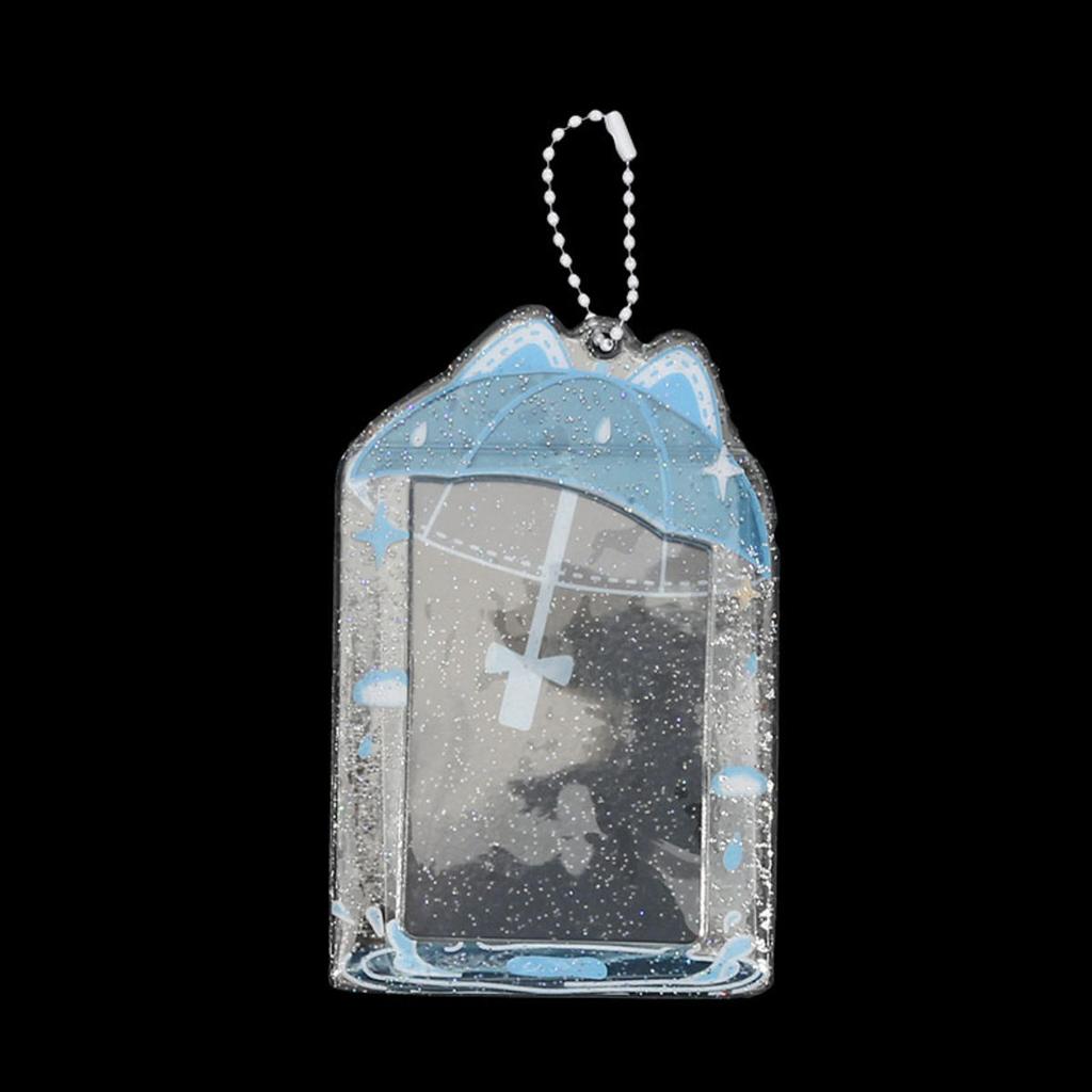 3inch  Photocard Holder with Keychain  Photo Card Sleeves ID Badge Holder Card Protector Mini Album