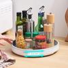 360° Rotation Spice Rack Organizer Cabinet Turntable Seasoning Holder Kitchen Storage Tray for Kitchen Bathroom Refrigerator