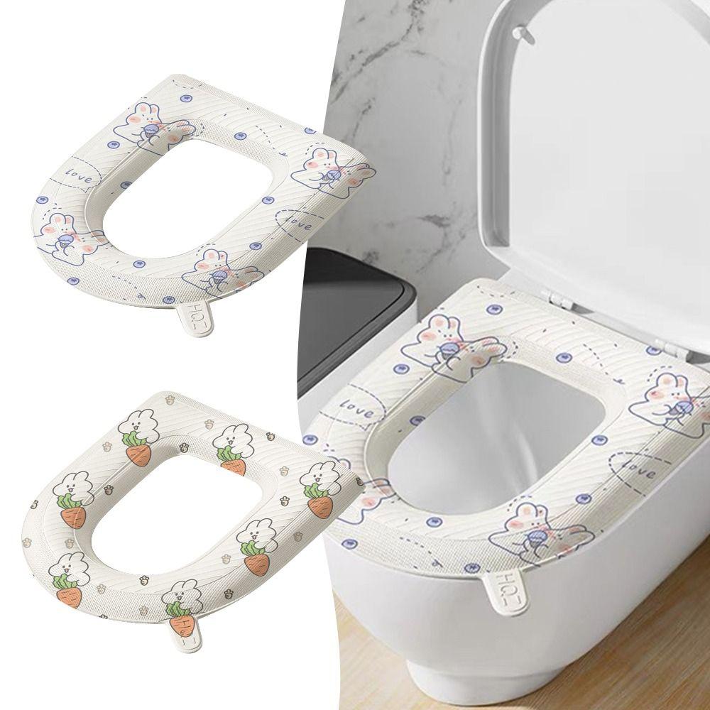 Washable Toilet Mat Waterproof Toilet Accessories New Toilet Seat Pad