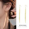 Banyan Tree S925 Silver Tassel Earrings for Women - Super Shiny, Face-Slimming, High-End Design