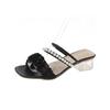 Sandals Women's Shoes New Styles Chunky Heel High Heels Slippers