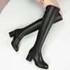 Fashion Ladies Shoes 2024 High Quality Back Zip Women's Boots Fashion Butterfly-knot Modern Boots Women New Round Toe Knee-High Boots
