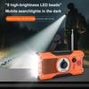 Outdoor Camping Emergency Hand Crank Radio AM/FM/WB Weather Radio Solar Radio Multifunctional Power Bank LED Flashlight Torch