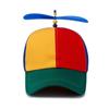 Rainbow Bamboo Dragonfly Cap Snapback Baseball Cap Funny Helicopter Propeller Hat Birthday Gift