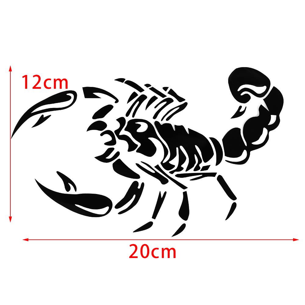 Hot Sale Fashion 3D Big Scorpion Reflective Personalized Car Styling Bumper Stickers Vinyl Decal Sticker Scratch Body Cover