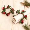Rings, Red Berry Wreaths, Christmas Decoration Needle Napkin Rings