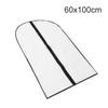 5PCs Dustproof Clothing Covers PEVA Transparent Coat Protector Wardrobe Anti-low Temperature Foldable Suit Hanging Garment Bag