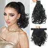 Synthetic Short Curly Wavy Ponytails Extensions Clip In Surrounding The Ponytail For Women Wear