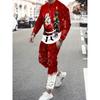 Christmas 2PCS Set Spring Autumn Men Women Fashion 3D Printing Man Fashion Casual Sportswear Sweatshirt Jogging Pants 2Pcs Sets