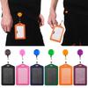 Fashion PU Credit Card Badge Holder Lanyards Badge Holder Nurse Name Tag Id Badge Holder Card Holder