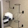 1pc Motorcycle Helmet Hat Holder Hook Jacket  Rack Hanger Display Metal Wall Mounted