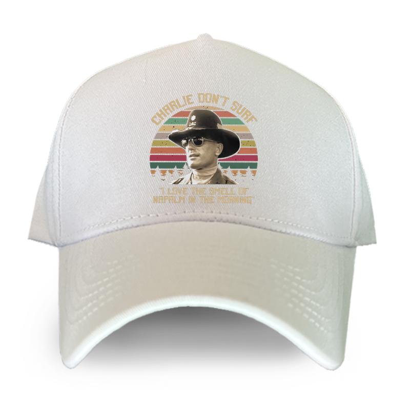 Vintage Apocalypse Now Charlie Don't Surf Baseball Cap Film I Love The Smell Of Napalm In The Morning Unisex Women Caps Hip Hop Hat