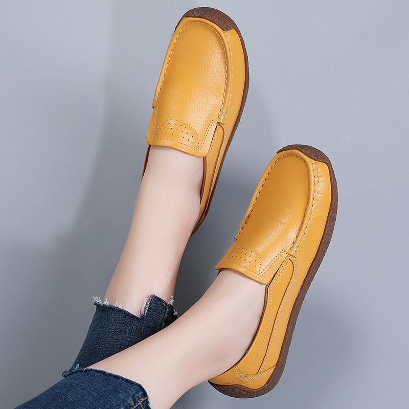 Women Penny Wildsmith Loafers Casual White Nurse Footwear Peas Soft Flats Black Driving Walking Shoes for Womens Plus Size