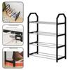 4-layer Metal Shoe Rack Easy Assembly Metal Space-saving