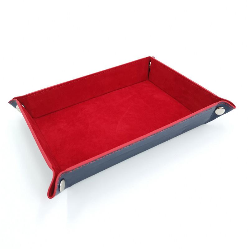 Creative Storage Tray Pu Foldable Storage Box Pu Tray Dice Tray Desktop Storage Box Rolling Folding Game Storage