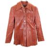 Top Skins 70s Vintage Leather Jacket Brown Genuine Leather Women Used
