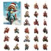 Christmas Funny Motorcycle Dog Advent Calendar 2025 24-Day Countdown with 2D