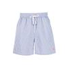 Polo Ralph Lauren FW21 Striped Print Drawstring Waist Swim Trunks Men Swimwear Blue 710834828-001