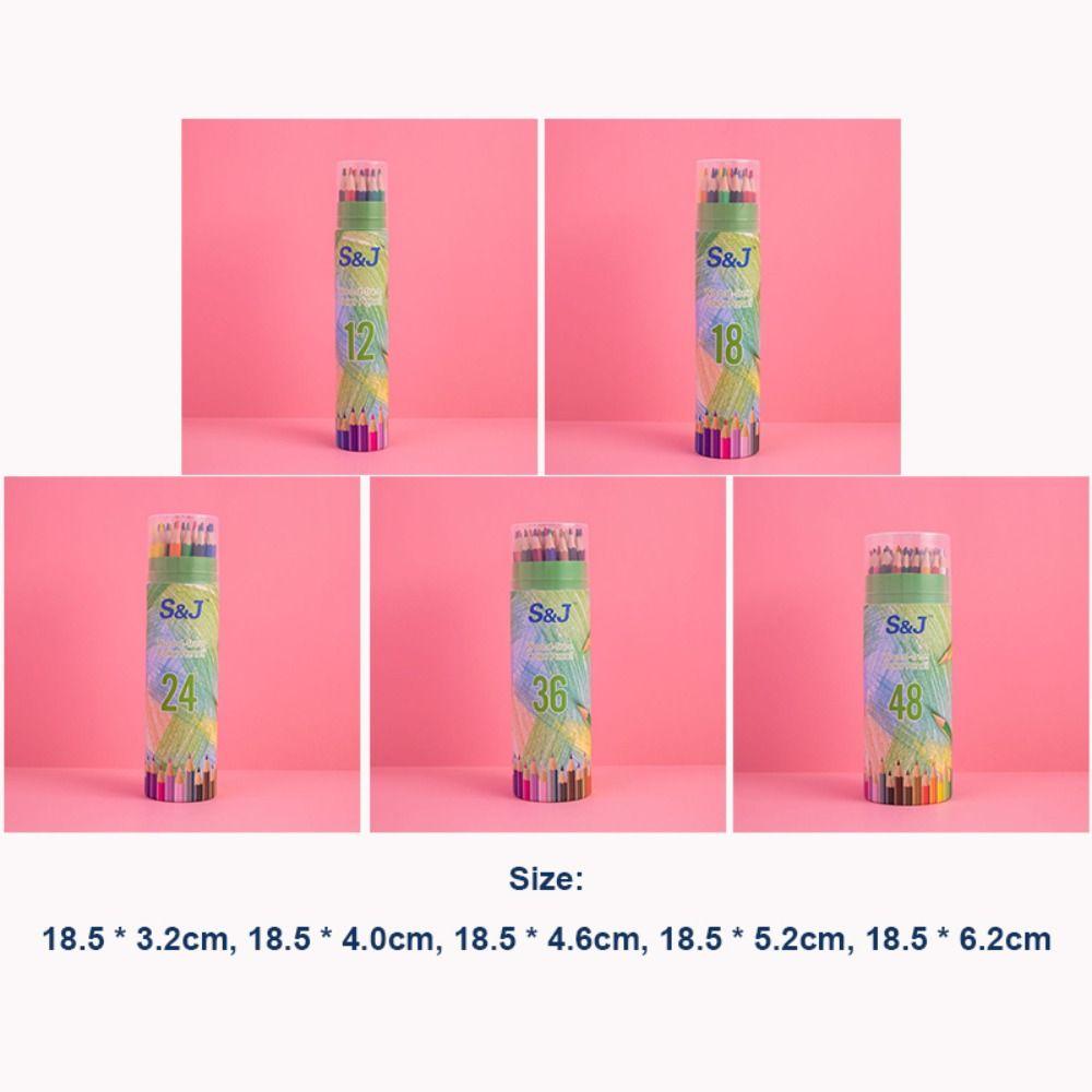 Oil-soluble Lead Core Art Supplies Color Pencil Set Sketch Pencils Hand-Painted Color Lead Brush