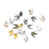 100pcs/lot Silve Gold Flowers Filigree Petal Beads Caps Findings Bulk End Spacer Charms Bead Cap For Jewelry Making DIY Supplies
