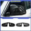 2 Pieces Rearview Mirror Cover Caps Carbon Black for BMW F25 X3 F26 X4 F15 X5 F16 X6 2014-2018