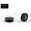 Fitness Equipment Parts Nylon Pulley Cable Machine Part Nylon Bearing Durable Pulley Wheel