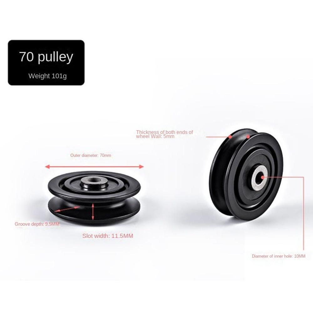 Fitness Equipment Parts Nylon Pulley Cable Machine Part Nylon Bearing Durable Pulley Wheel