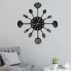 VidaXL Wall Clock with Spoon and Fork Analog Clock Decorative Clock Living Room Home 325163
