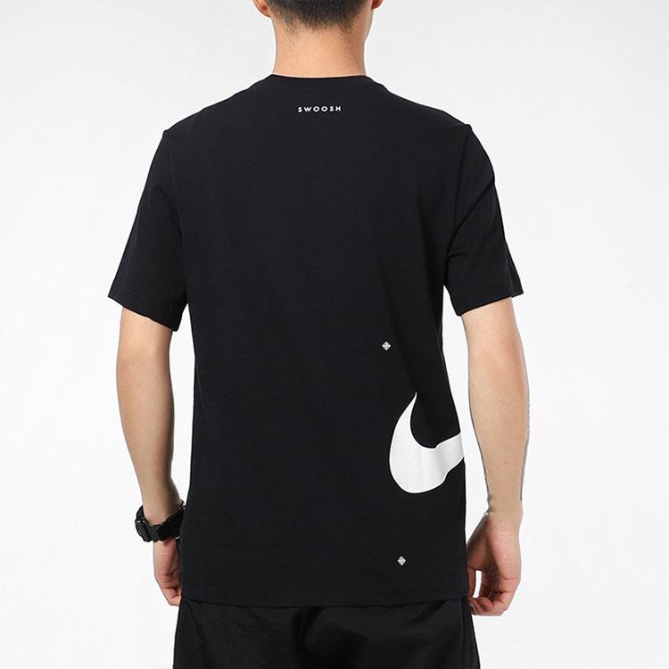 Nike Minimalist Letter Logo Print Casual Round Neck T-Shirt Men Tops Black DX5817-010