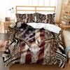 Home Bedding Single Double Bed Full Size Deer Print Pillowcase and Quilt Cover Bedding Home Decoration Bedding Large Bed Quilt Cover Full Size