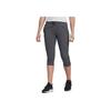 Adidas Letter Print Breathable Sports Capris Women Bottoms Gray FM6817