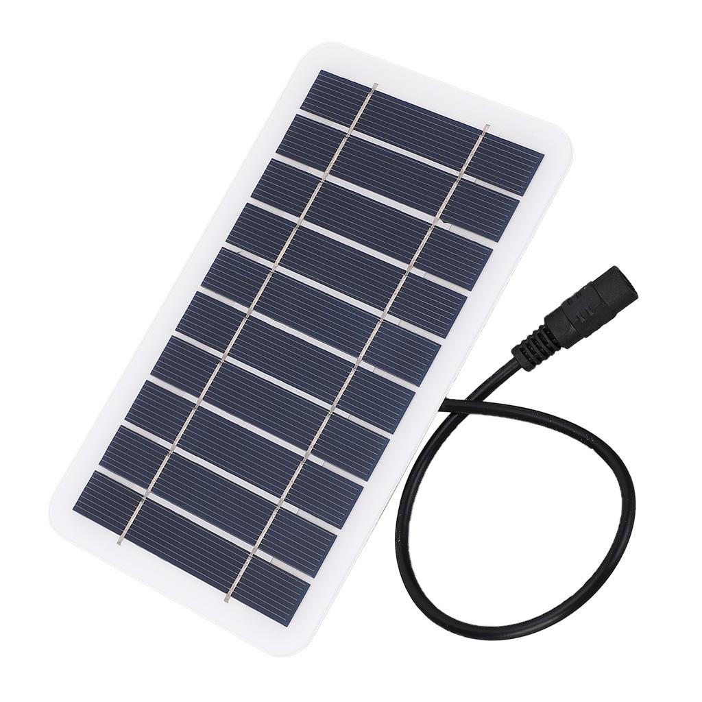 2W 5V Small Solar Panel Monocrystalline DC5521 Output Waterproof Dustproof Protable Mini Solar