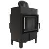 Steel Fireplace KRATKI LUCY TUNNEL 12 kW Ø 200 Black Thermotec