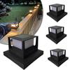 Waterproof Solar Column Light Square Fence Post Light Deck Cap Fence Gate Pillar Lamp  Fence Gate