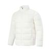 Li Ning Fitness Series Slim Fit Stand Collar Zipper Short Down Jacket Men Jackets Off-White AYMT101-2
