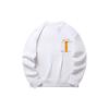 Anta Printed Round Neck Long Sleeve Sweatshirt Unisex Sweatshirt White 152218710-1