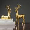 Creative Deer Desktop Ornament Modern Elk Figurine Crafts Reindeer Sculpture Office Desktop