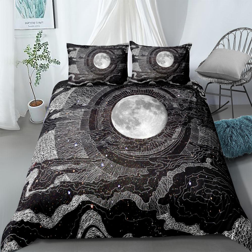 Celestial Moon Myth Duvet Cover Set UK Single Double King US Twin Full Queen Size Anime Bed Linen Set