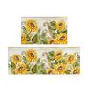 Sunflower Spring Floral Kitchen Mat & Doormat Set - Two Pieces