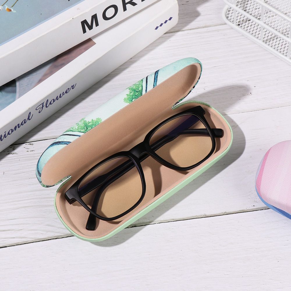 Portable Cute Pattern Travel Office Eyeglasses Case Eyewear Protector Spectacle Holder Glasses Box