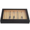 12 Digit Wooden Fountain Pen Display Case Black Baking Varnish Pen Storage Gift Box