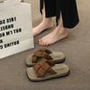 Thick-soled Cool Slippers Women's Summer Wear Fashion 2025 New Niche Retro Beach Sandals Casual One-word Slippers