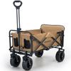 Carry Wagon Carry Cart Large Capacity 150L Load Capacity 150kg Folding Outdoor Wagon Sturdy Can Carry Children Wide Tires Convergence Compact